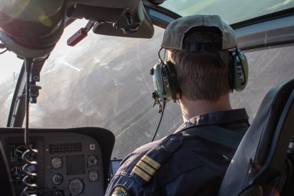 baltimore private pilot training man in cockpit
